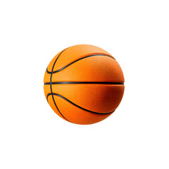 Fototapeta premium Orange basketball ball isolated on white background, clipping path, full depth of field. Generative AI