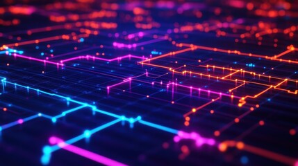 Fototapeta premium Stock Market and Fossil Energy. Vibrant Global Data Visualization Concept