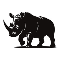 Obraz premium rhino isolated on white