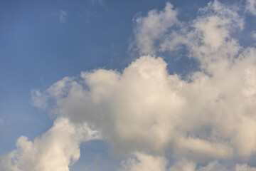 Fototapeta premium Beautiful blue sky cloudsfor background. Panorama of sky