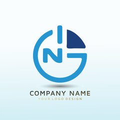 letter NG vector logo design