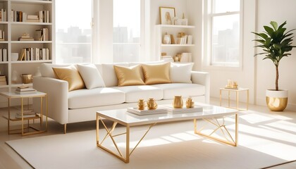 Photo interior modern design room 3d illustration
