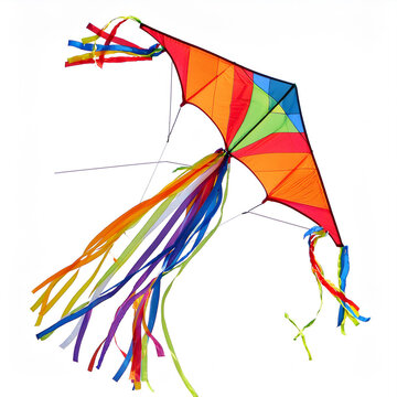 Pipa colorida voando no ar, isolada em fundo branco, Brincadeira de crian&ccedil;a, soltar pipa, pandorga, papagaio., Raia, Curica, C&acirc;ngula, Jamanta, Pepeta, Casqueta, Cometa, Chambeta.