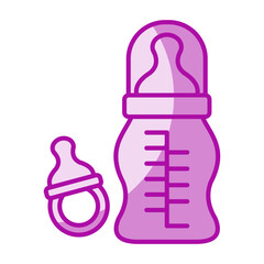 Fototapeta premium baby bottle icon element for design