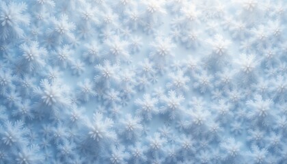 Obraz premium Delicate snowflakes pattern on a light blue background