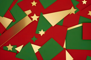 Red and green patterned background
