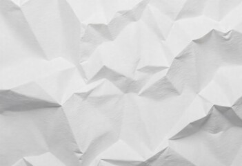 Obraz premium Grunge wrinkled white paper texture