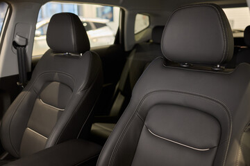 Discover the Stylish Car Interior with Premium Leather Seats for elegance and comfort