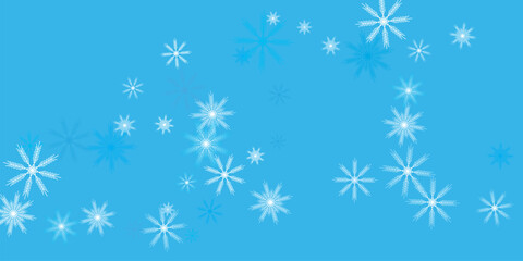 snowflakes on blue background