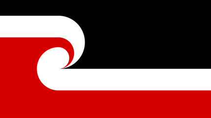 Tino Rangatiratanga Flag of the Maori sovereignty movement background