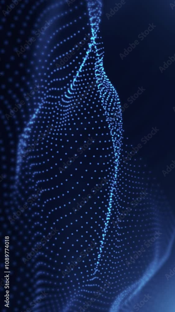 Poster abstract - vertical background animation, digitally generated abstract background animation 4k loop.