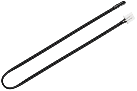 Temperature sensor with wire