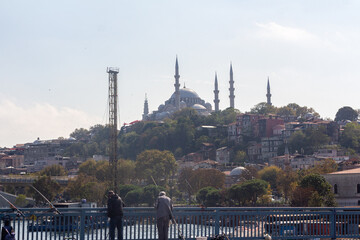 Istanbul historical buildings, many different architectures