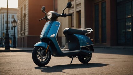 Electric scooter with an integrated smart lock system and anti-theft features, providing added security for urban commuting