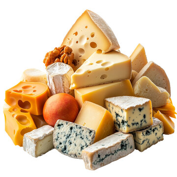 Cheese platter with assorted flavors and textures