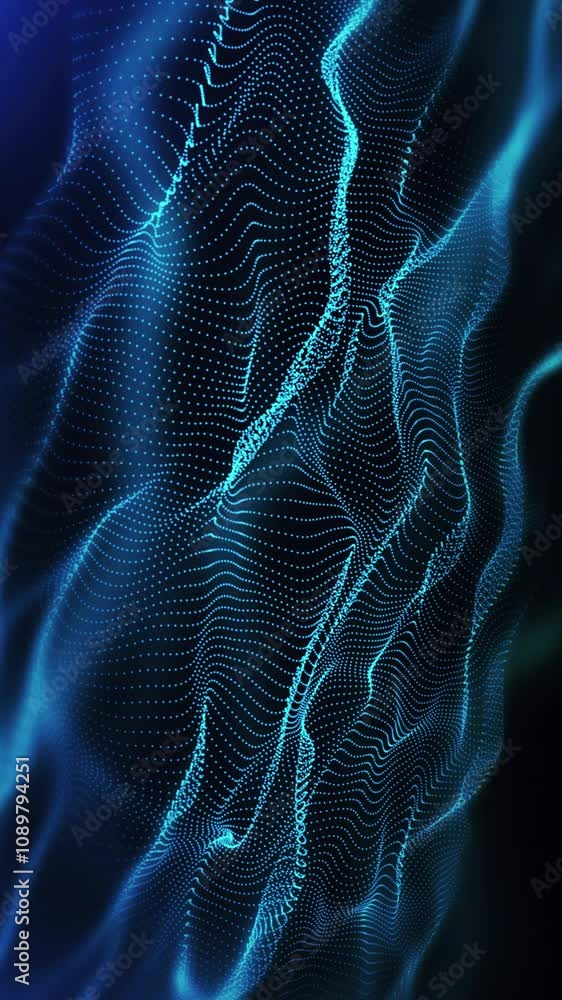 Poster abstract - vertical background animation, digitally generated abstract background animation 4k loop.