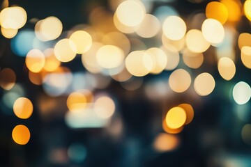 Obraz premium City Lights at Night: A Blurred Abstract of Urban Lights and Shadows