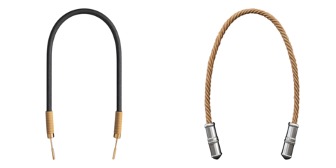 Jump rope mockup isolated on transparent background, Set of