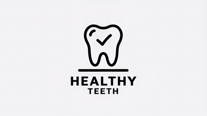 Obraz premium dental clinic, vector illustration, minimalist design, dental clinic logo, banner for website