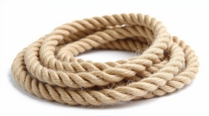 Obraz premium Coiled Hemp Rope