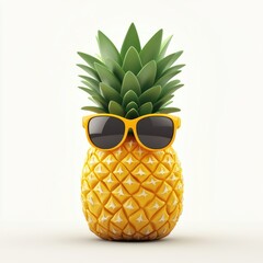 A Cool Pineapple Wearing Sunglasses