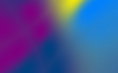 Obraz premium Blurred blue yellow and purple gradient background
