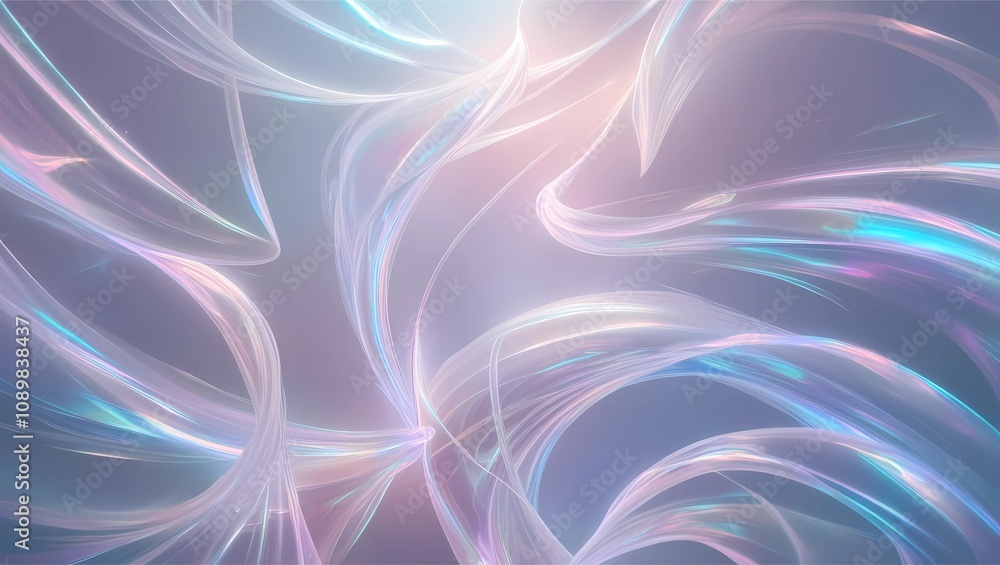 Poster abstract swirls of light and color create a surreal atmosphere in a digital artwork