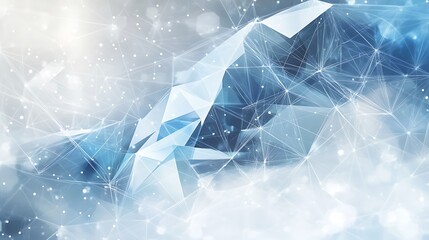 High-tech abstract geometric background in shades of grey and blue