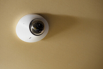 Video surveillance camera on the ceiling