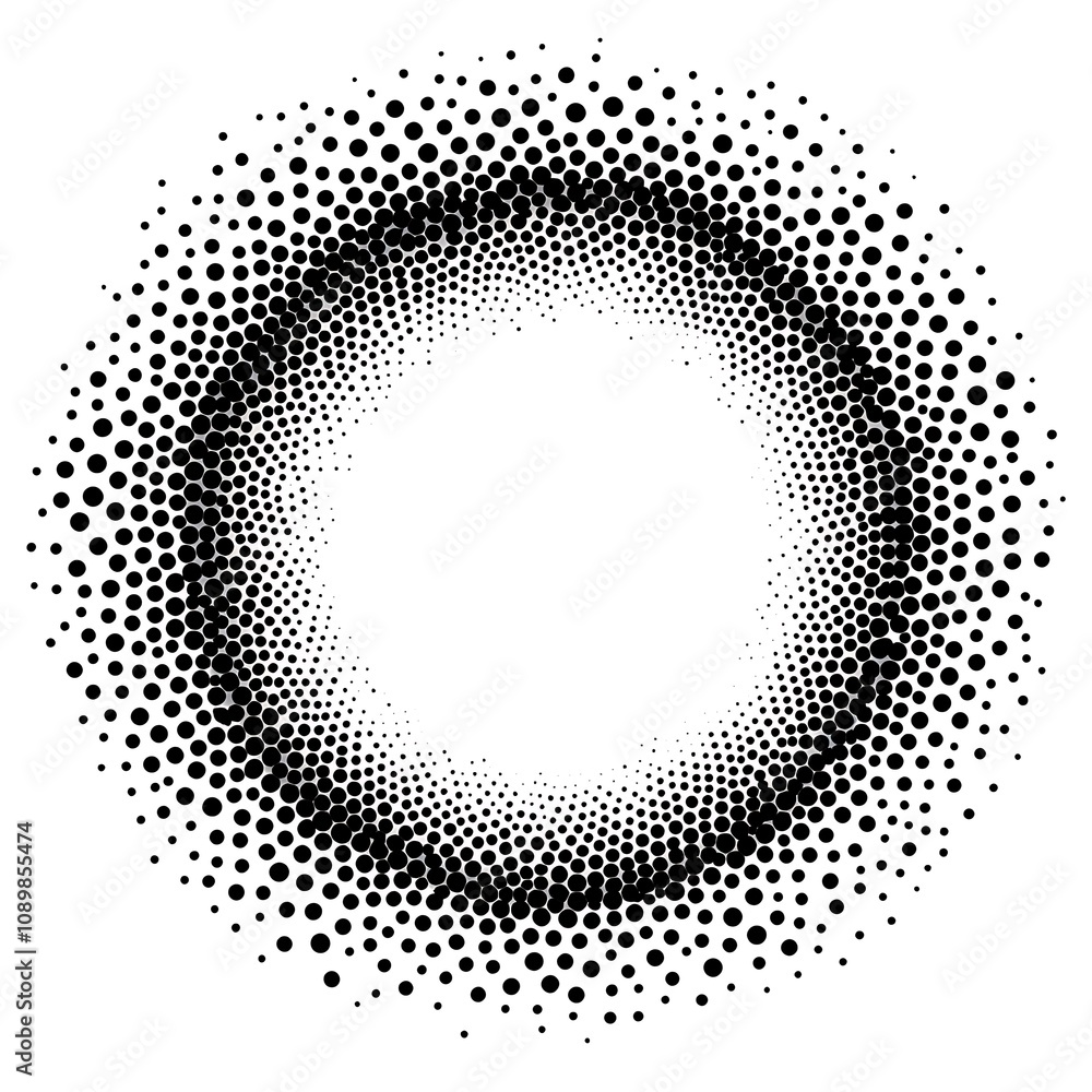 Poster modern halftone design element symbol set for graphic designers image