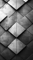 Obraz premium Grey Metallic Diamond Patterned Background