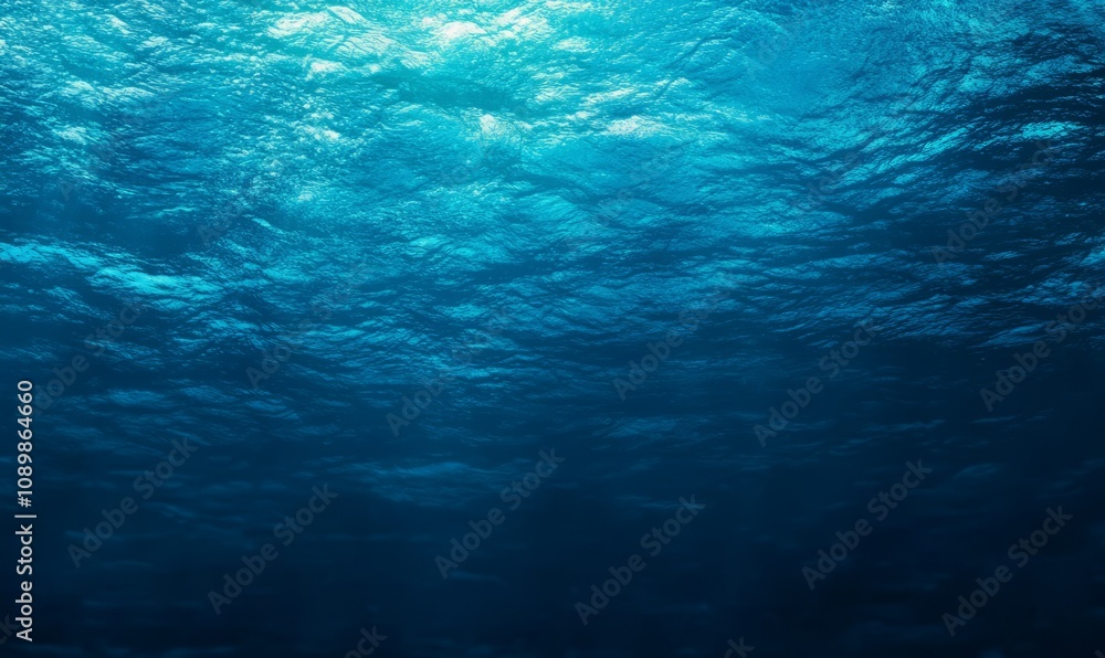 Poster a deep sea blue background with a smooth texture, ideal for creating a modern and refreshing look fo