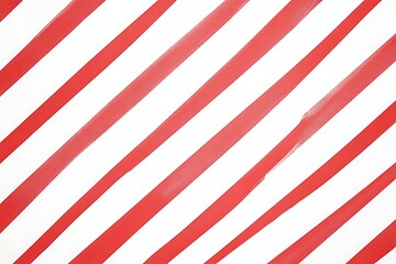 Obraz premium Repeating candy cane pattern with red and white stripes on a white background