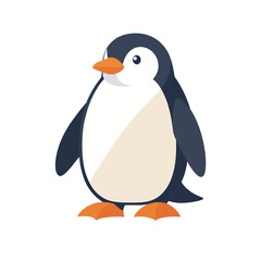 Obraz premium simple minimalist penguin vector illustration isolated