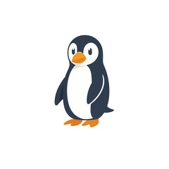 Fototapeta premium simple minimalist penguin vector illustration isolated