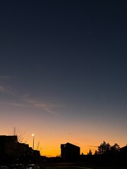 Colorful Orange Sunset in Sky