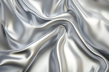 Fototapeta premium Soft silver textured background with smooth metallic effect