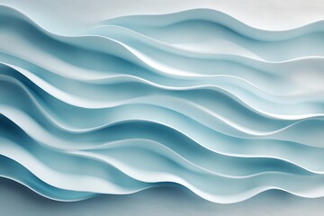 Fototapeta premium Pastel blue texture background with soft waves