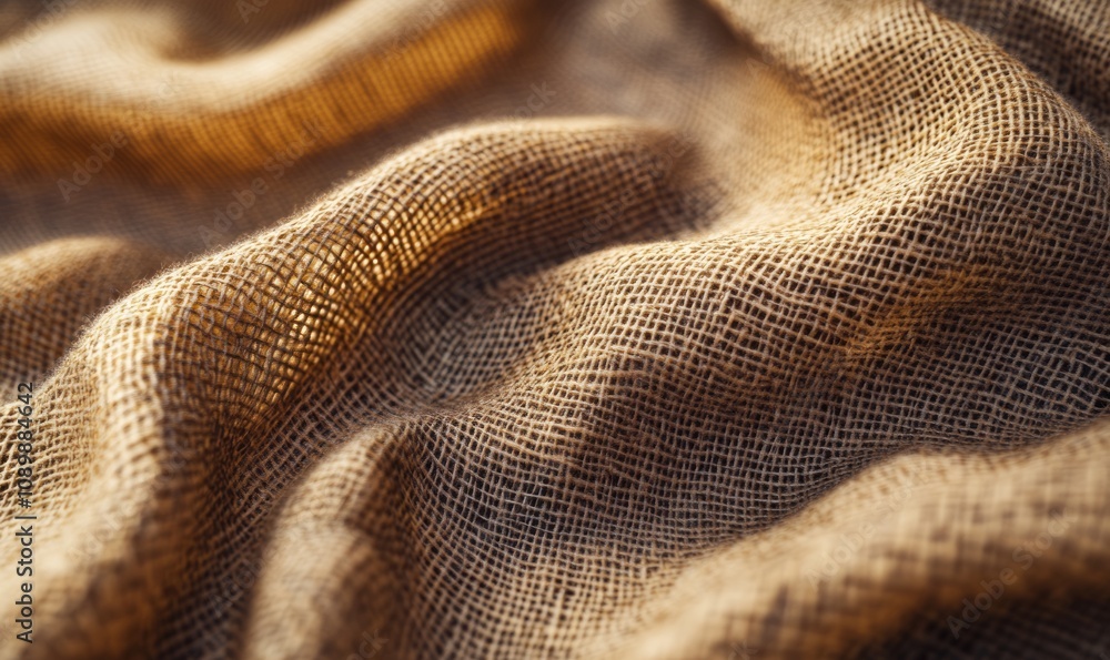 Poster textured fabric with intricate weave, perfect for design or background use