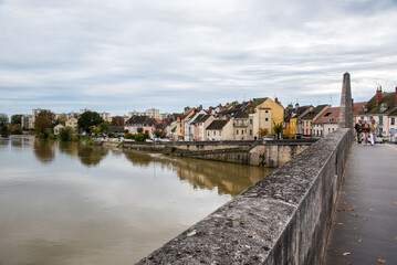 Obraz premium view of the town of ghent country