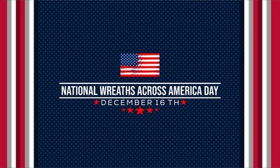 National Wreaths Across America Day. suitable for greeting card poster and banner	
