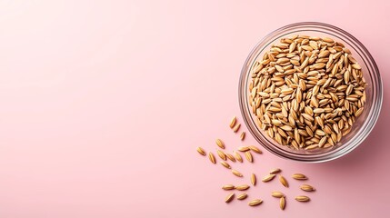 A flat-lay of scattered grains forming a textured surface, providing a versatile background for health, nutrition, or farm-to-table concepts