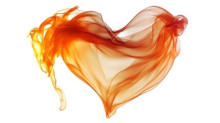 Fototapeta premium heart of water splashes close up. Heart from water splash with wave. Liquid heart, love and feelings concepts, original 3d rendering. Heart and water drops