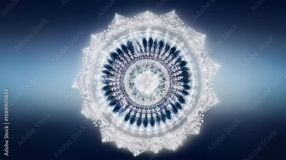 Poster immerse yourself in a mesmerizing display of colors as an intricate mandala rotates gracefully, insp