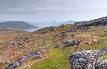fjord et nature sauvage au Groenland pr&egrave;s de qaqortoq