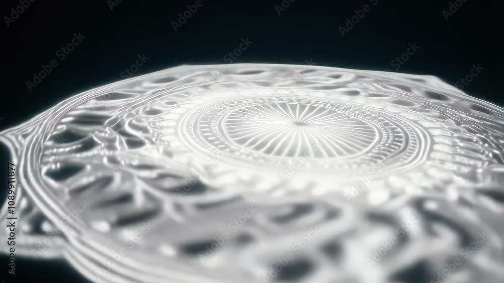Poster immerse yourself in a captivating journey as an intricate mandala rotates gently, revealing mesmeriz