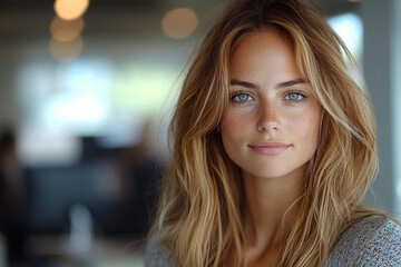 Business Woman Portrait, Board meeting, Office meeting, team meeting, office environment, computer office, business woman	
