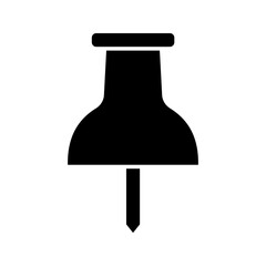 social media, Instagram pin icon. needle, pinned, attach, and note symbol. outlined, flat, vector icon.