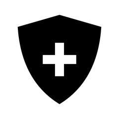Obraz premium shield with check mark icon vector. protected sign. safety symbol