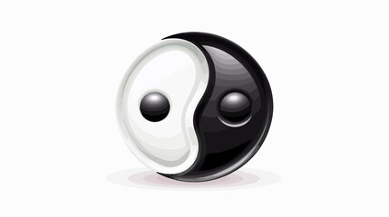 Yin Yang Vector Symbol Icon Design